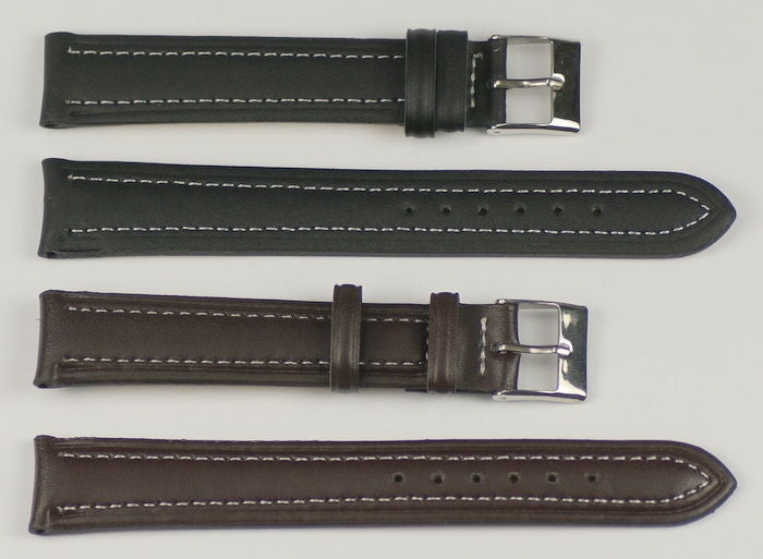 XL Extra large long leather watch strap mens ladies 12mm - 20mm black brown NEW