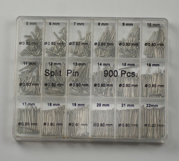 900x Split pin bar for watch straps 5mm - 22mm steel pins bars watch tool parts