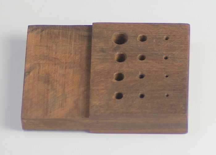 Rosewood draw plate Woven chain wire drawing drawplate jewellery rose wood vice