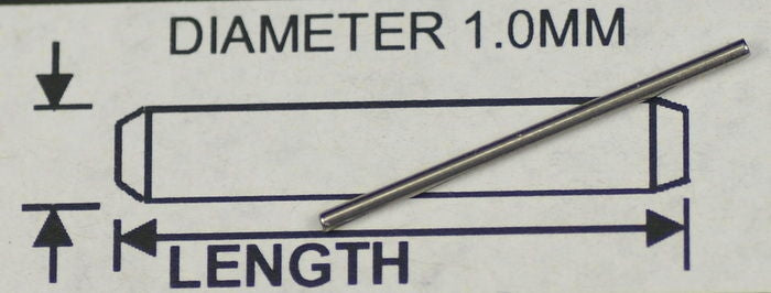 Plain parallel link pins 7mm to 24mmm for watch bracelet strap adjust pin bar