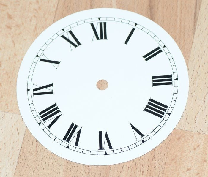 NEW white clock dial 300mm aluminium Roman numerals  dials parts clocks repair
