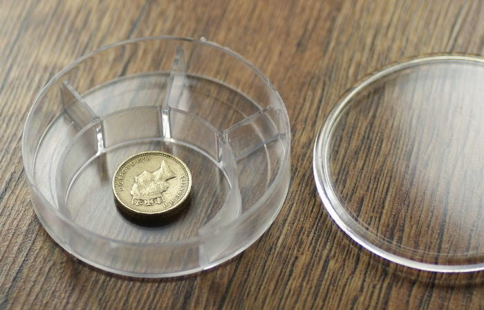 STACKABLE PARTS CONTAINERS watchmakers for movement/parts dust vintage repairs