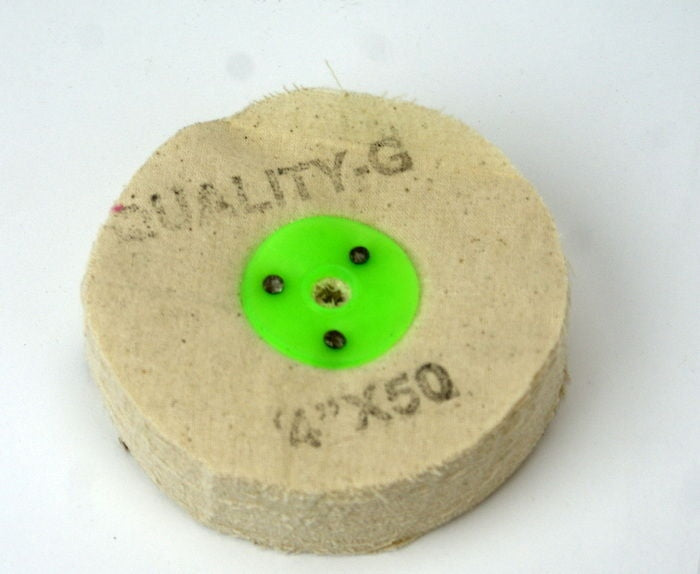 CALICO BUFF WHEEL 4" 40v folds mop metal polishing kit jewellery buffing soft