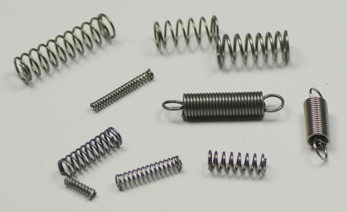 10 mixed SPRINGS clocks small assorted 10-32mm long clockmakers round spring