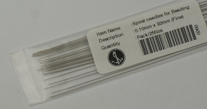 25x LARGE set Beading Needles  with eye bead twisted jewellery tools parts wire