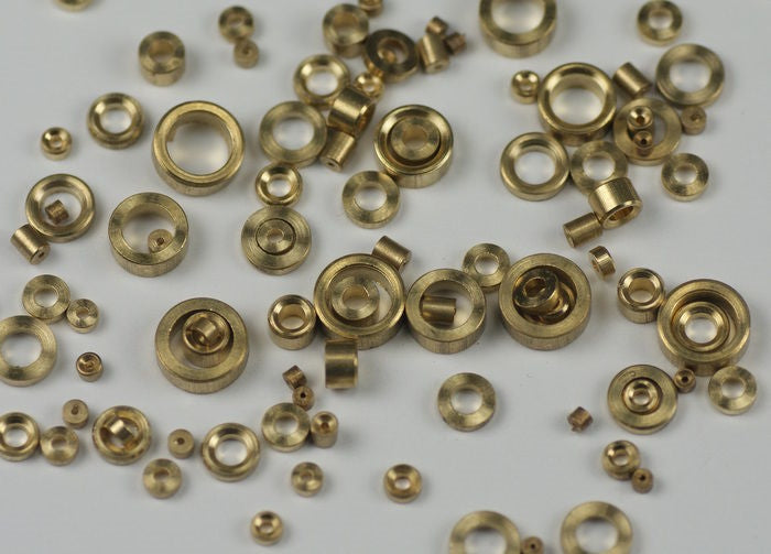 Clock Bushes Brass x100 Assorted Pivot Bush Mixed Sizes Movement Spare Parts New