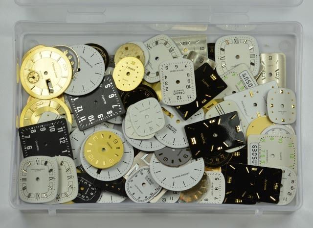 100x WATCH DIAL FACES STEAMPUNK altered art craft cyber punk jewellery art dials