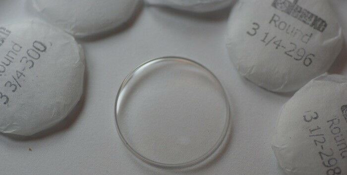 100x LOW DOME ACRYLIC WATCH CRYSTALS 19mm - 30mm repairs plastic glasses crystal