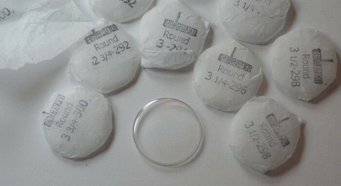 100x LOW DOME ACRYLIC WATCH CRYSTALS 19mm - 30mm repairs plastic glasses crystal