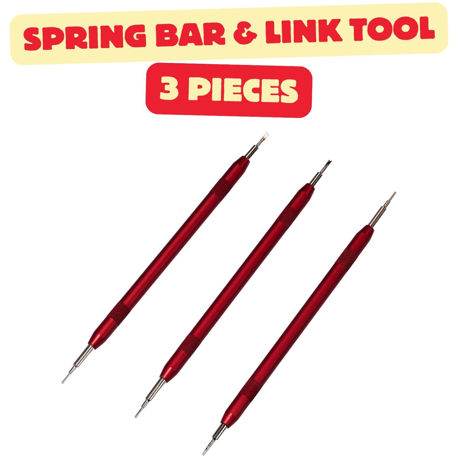 3x Watch Strap Spring Bar Tool Link Pin Remover Fitting & Removal Watchmakers
