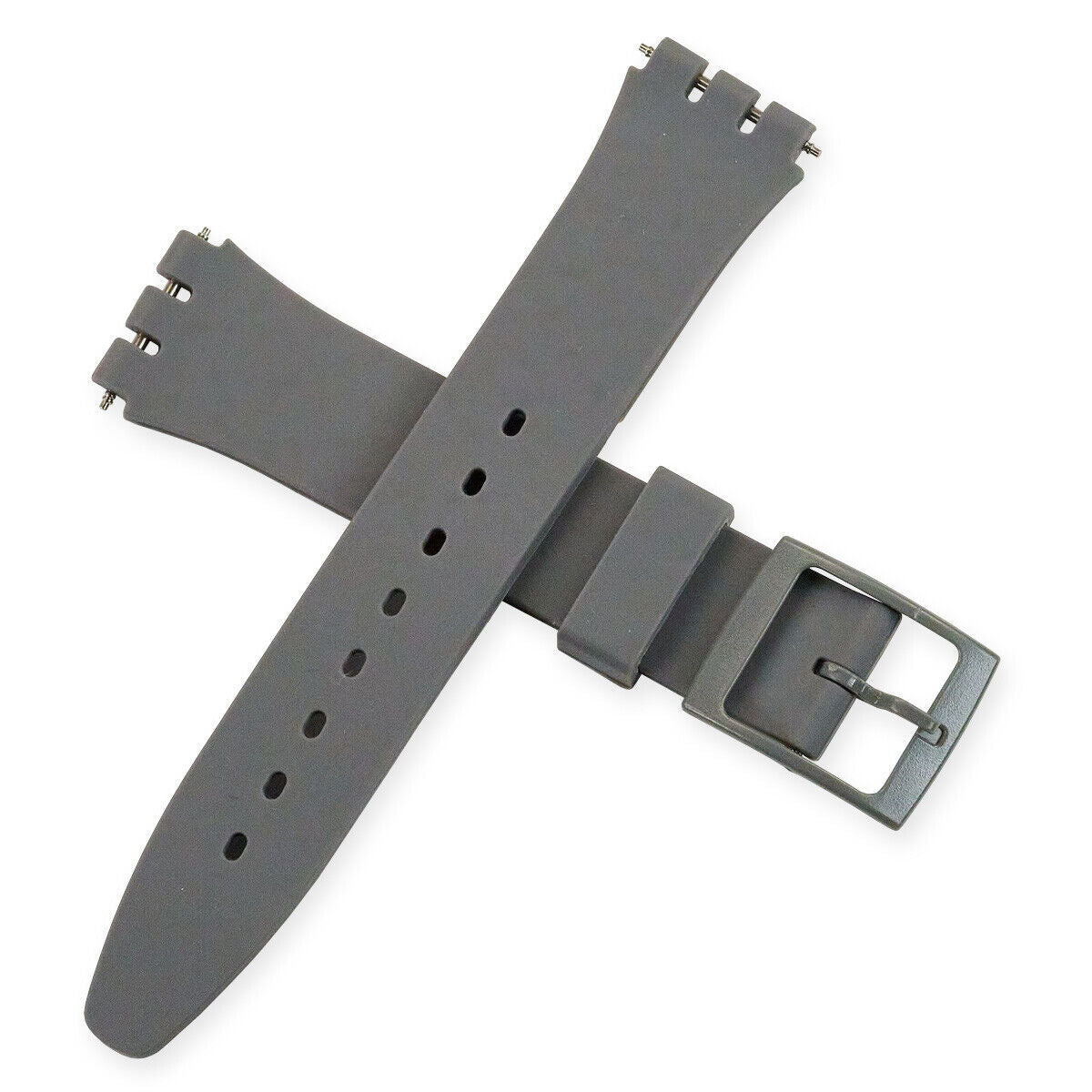 17mm Silicone Rubber Swatch Watch Strap Soft Band Replacement 18 COLOURS New