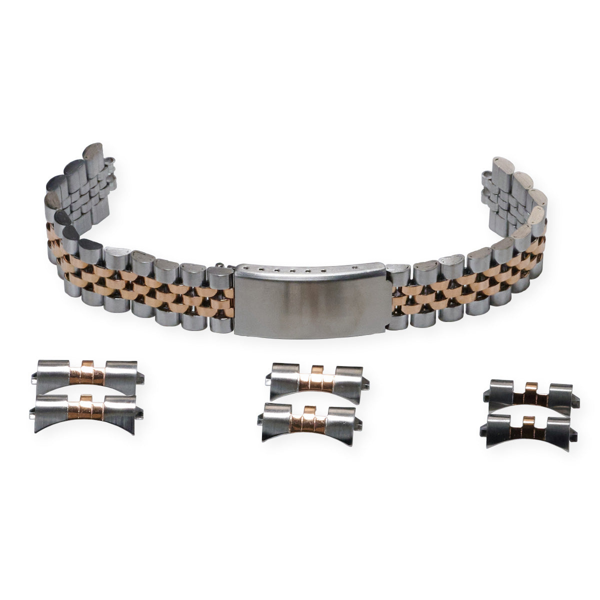 Jubilee Watch Bracelet Strap 18mm 20mm 22mm Curved End High Quality Type