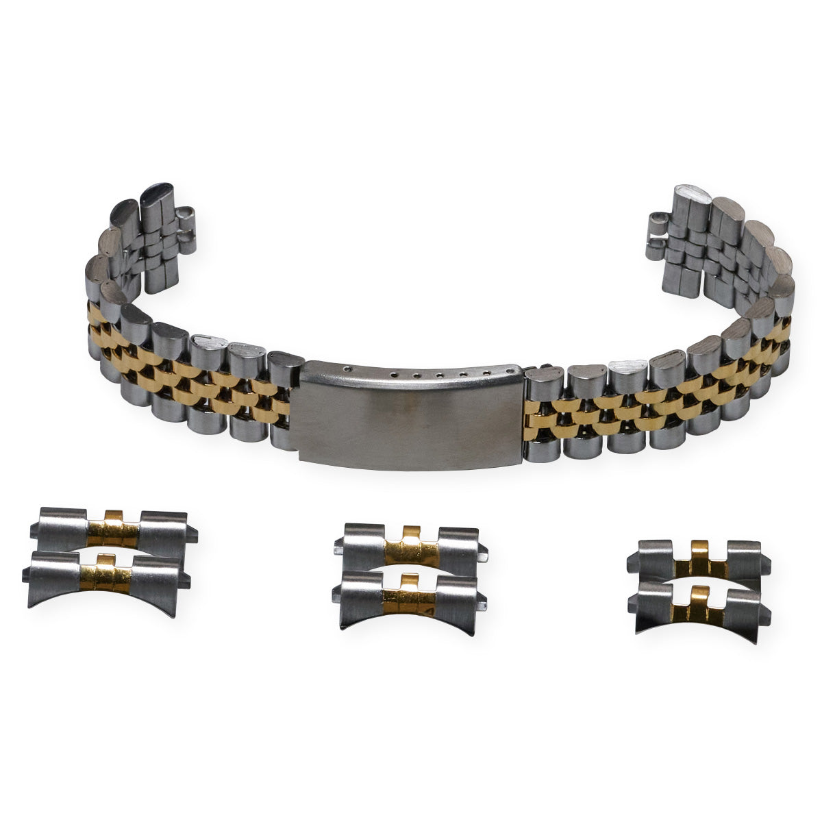 Jubilee Watch Bracelet Strap 18mm 20mm 22mm Curved End High Quality Type