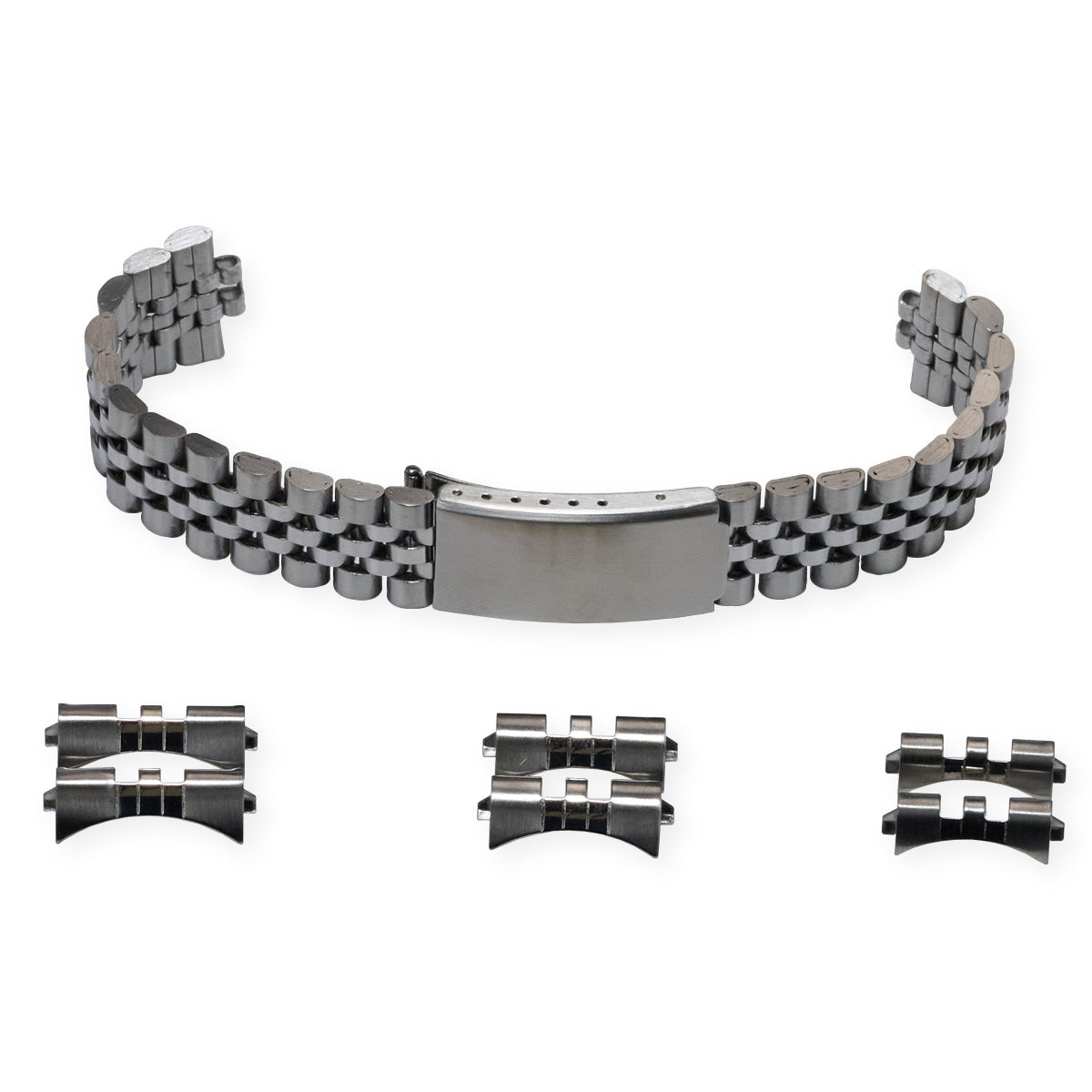 Jubilee Watch Bracelet Strap 18mm 20mm 22mm Curved End High Quality Type