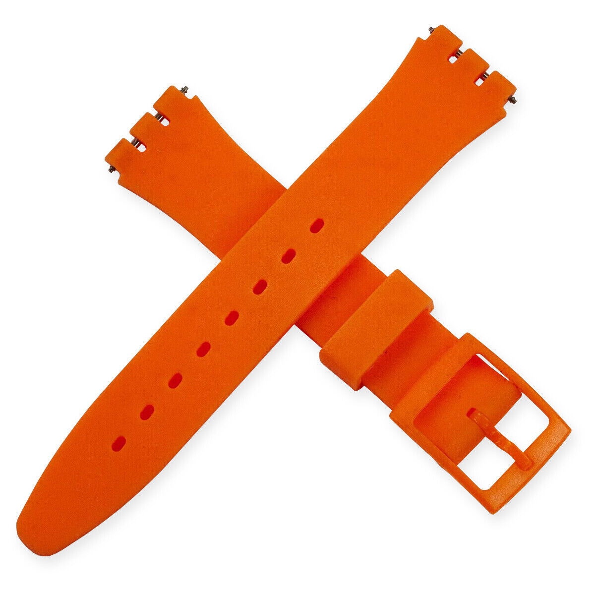 17mm Silicone Rubber Swatch Watch Strap Soft Band Replacement 18 COLOURS New