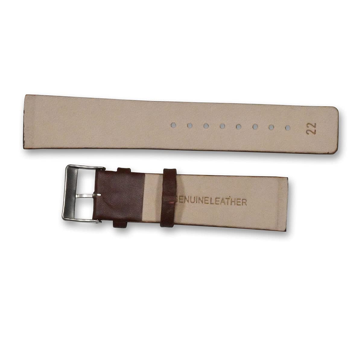 Brown Leather Watch Strap for 22mm Skagen With Screws Band  233XXLSLB