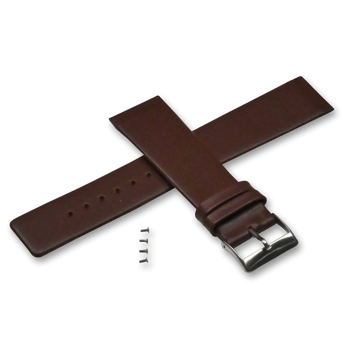 Brown Leather Watch Strap for 22mm Skagen With Screws Band  233XXLSLB