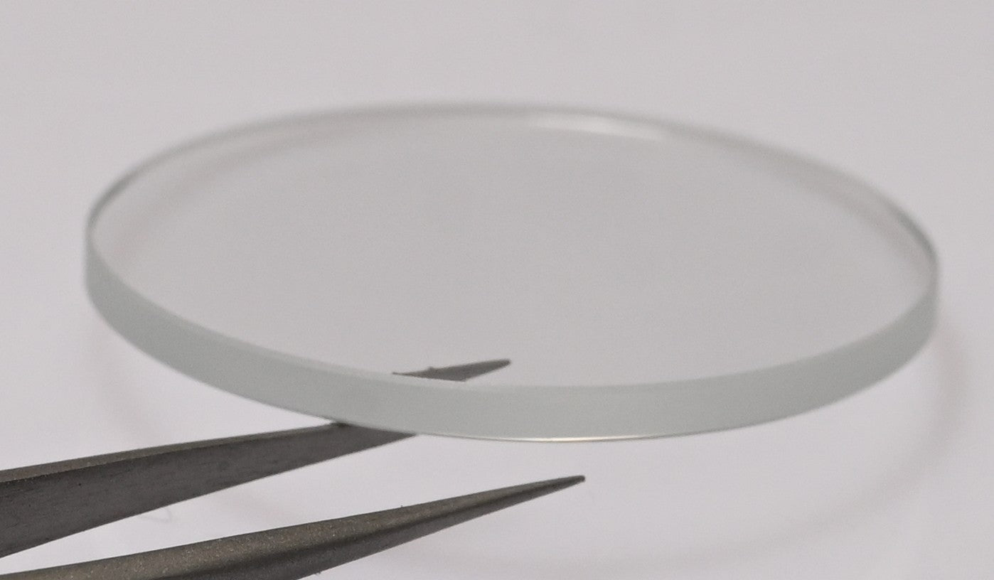 Flat Round Mineral Glass Watch Crystal 15.1-40mm 0.8mm Replacement Select Size