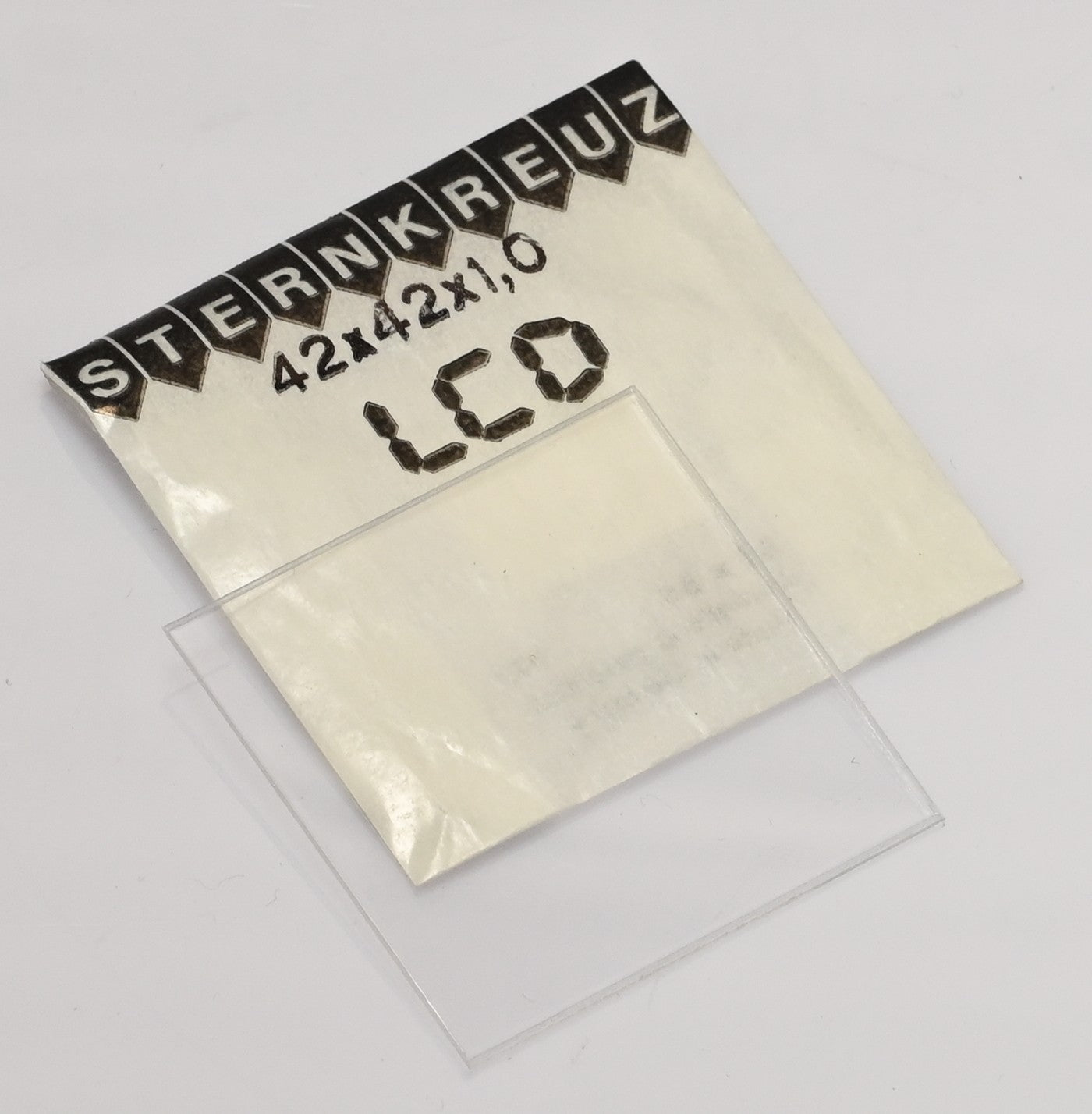 Acrylic Sheet Custom Self Size Cut Watch Crystal 42x42mm Flat Blank Sternkreuz