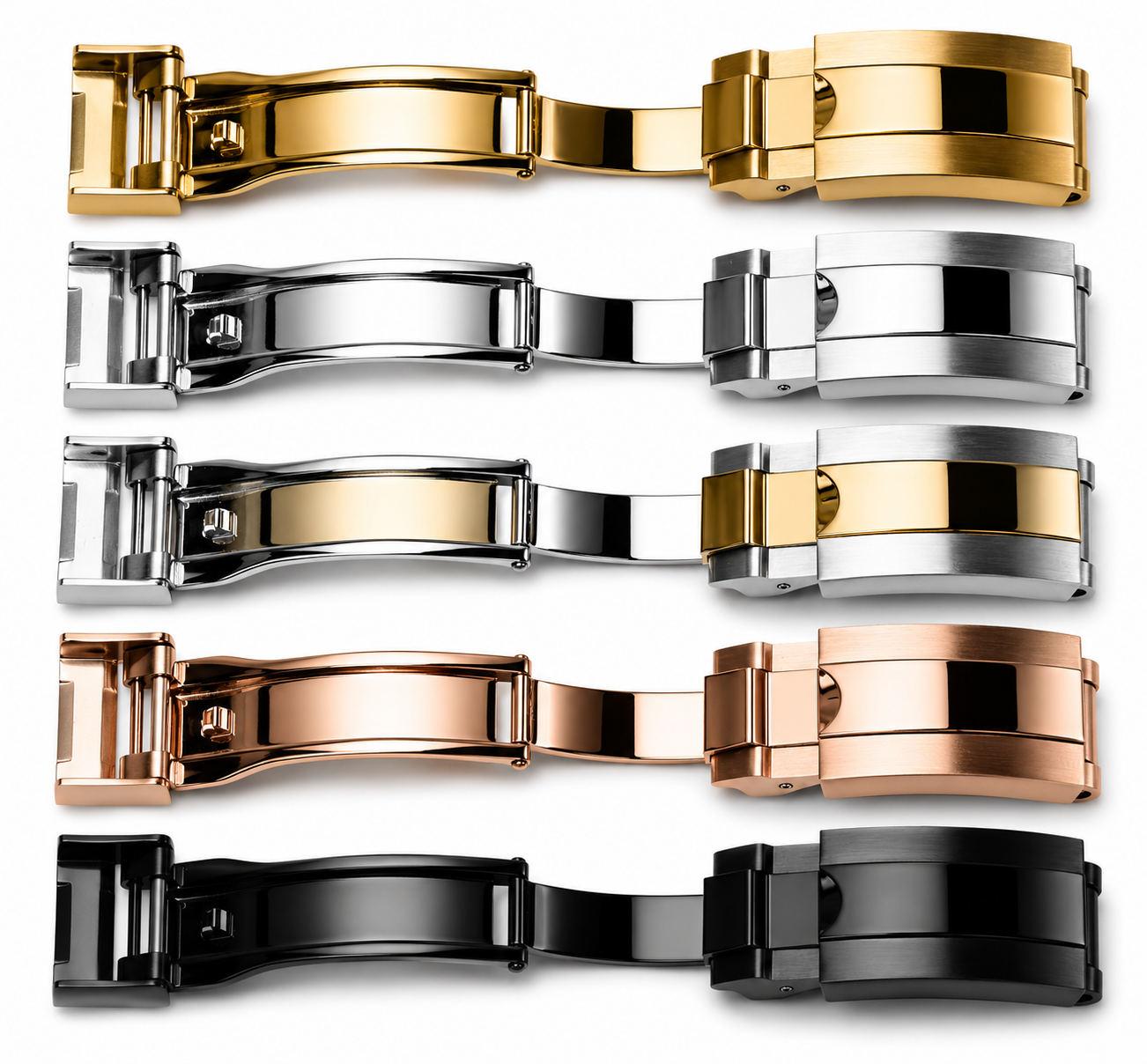Glidelock Style Deployant Clasp 16mm x 9mm for Rolex Deepsea 126660 Sub