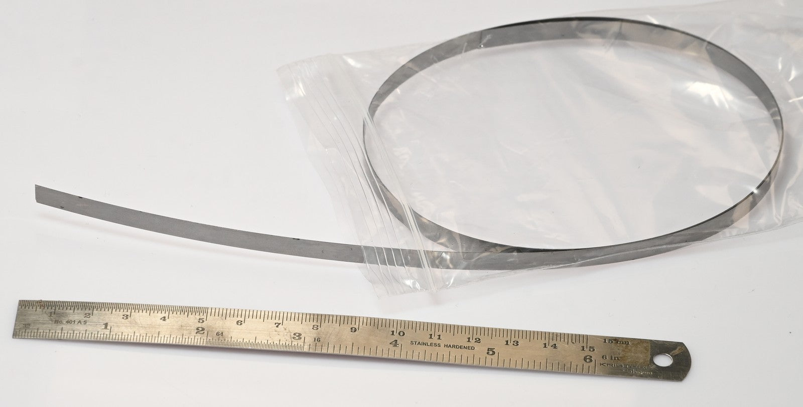 DIY Clock Suspension Spring Steel Strip 1m x 6mm x 0.15mm Mantle Longcase Repair