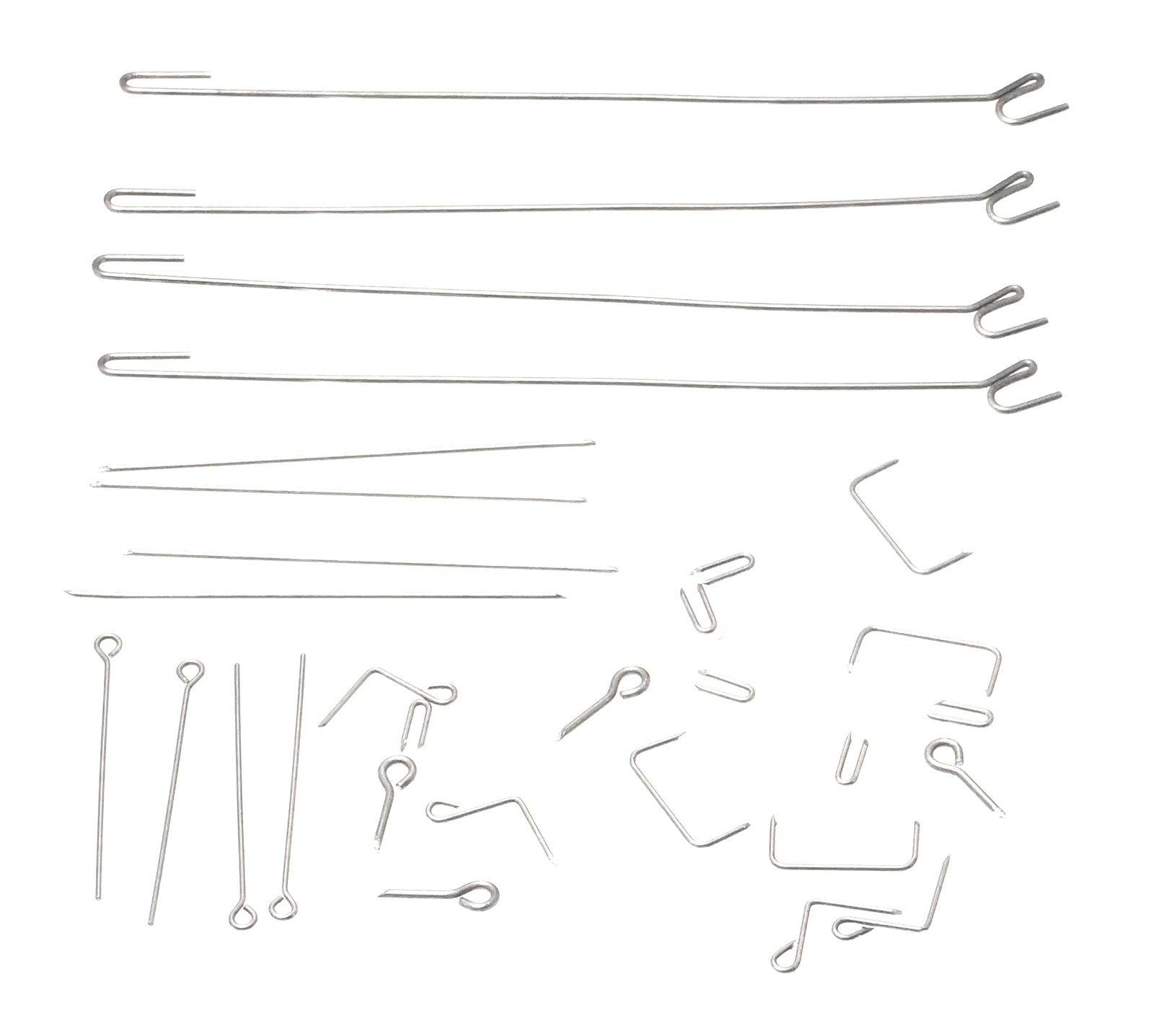 Cuckoo Clock Activating Wire Assortment 30pc Steel 8-120mm Bellow Lift Repair