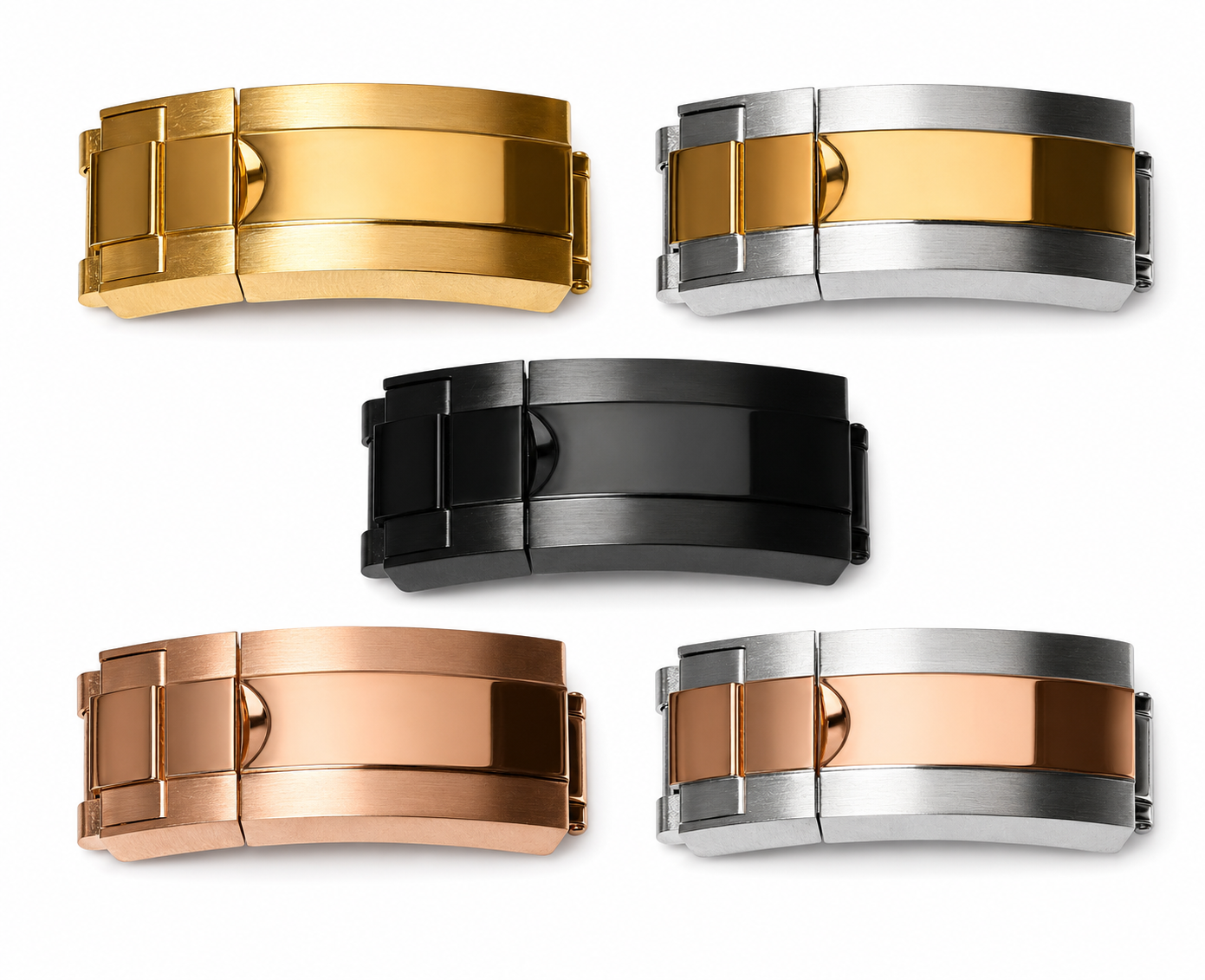 Glidelock Style Deployant Clasp 16mm x 9mm for Rolex Deepsea 126660 Sub