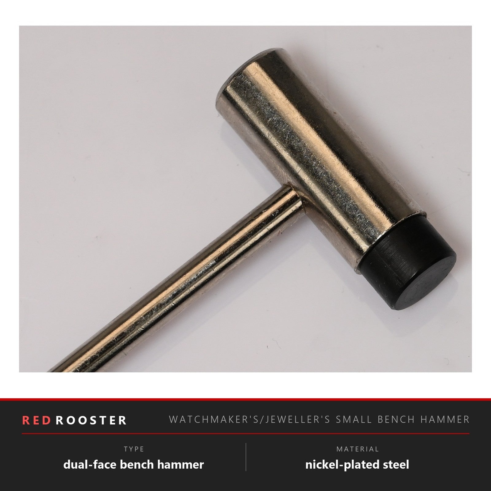 Watchmakers Jewellers Hammer Steel & Nylon Dual-Face Riveting Bench Tool UK