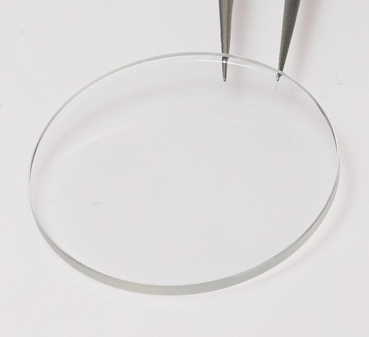 1.3mm Flat Mineral Watch Crystal Glass 17-40mm Diameter Replacement Select Size