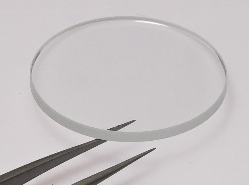 Flat Round Mineral Glass Watch Crystal 15.1-40mm 0.8mm Replacement Select Size
