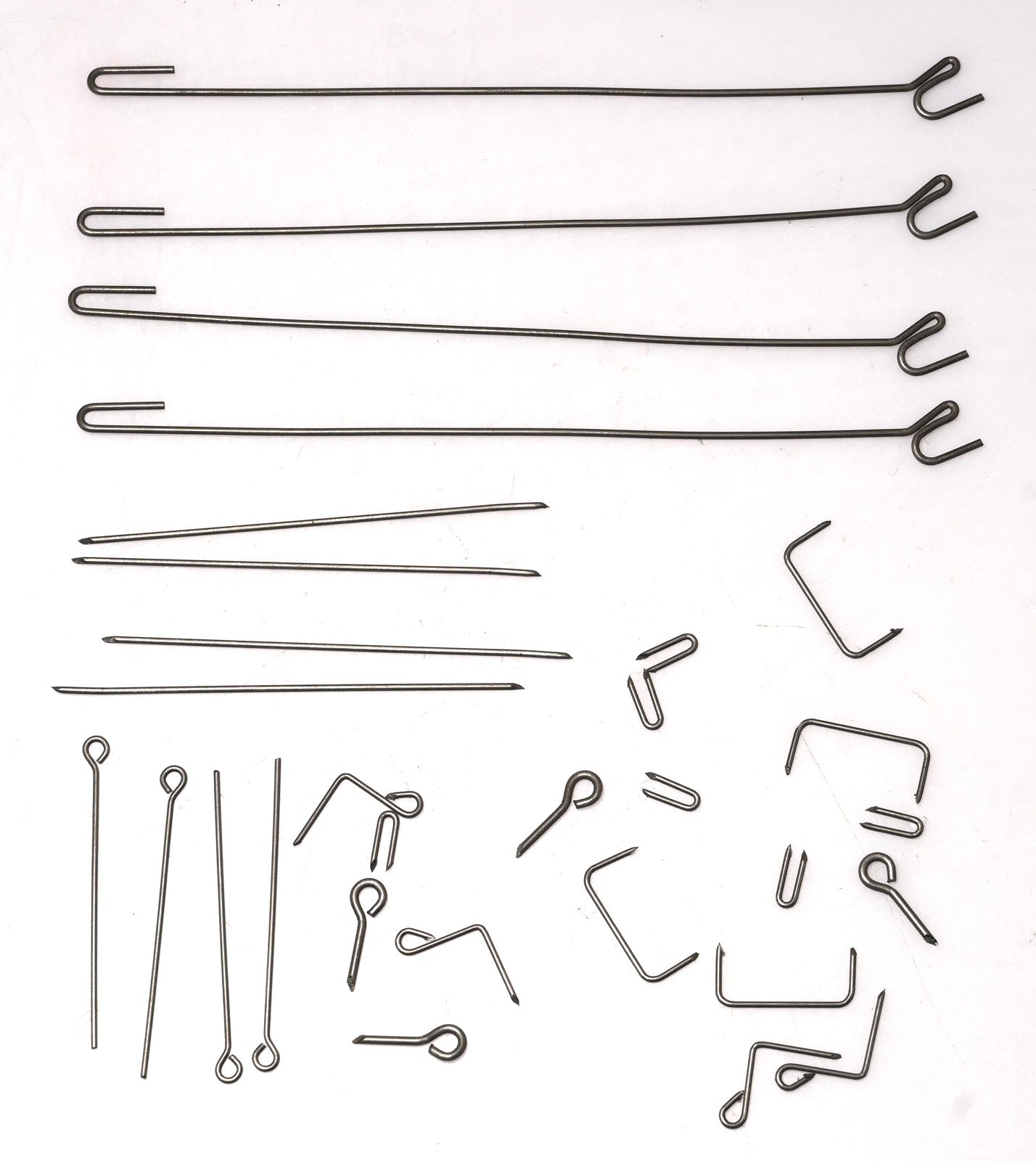 Cuckoo Clock Activating Wire Assortment 30pc Steel 8-120mm Bellow Lift Repair