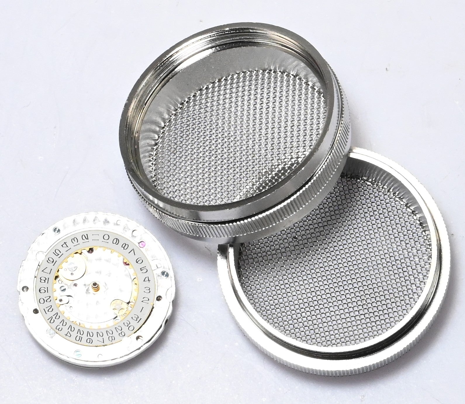Ultrasonic Cleaning Basket 40mm Container Mesh Parts Holder Watch Jewellery UK