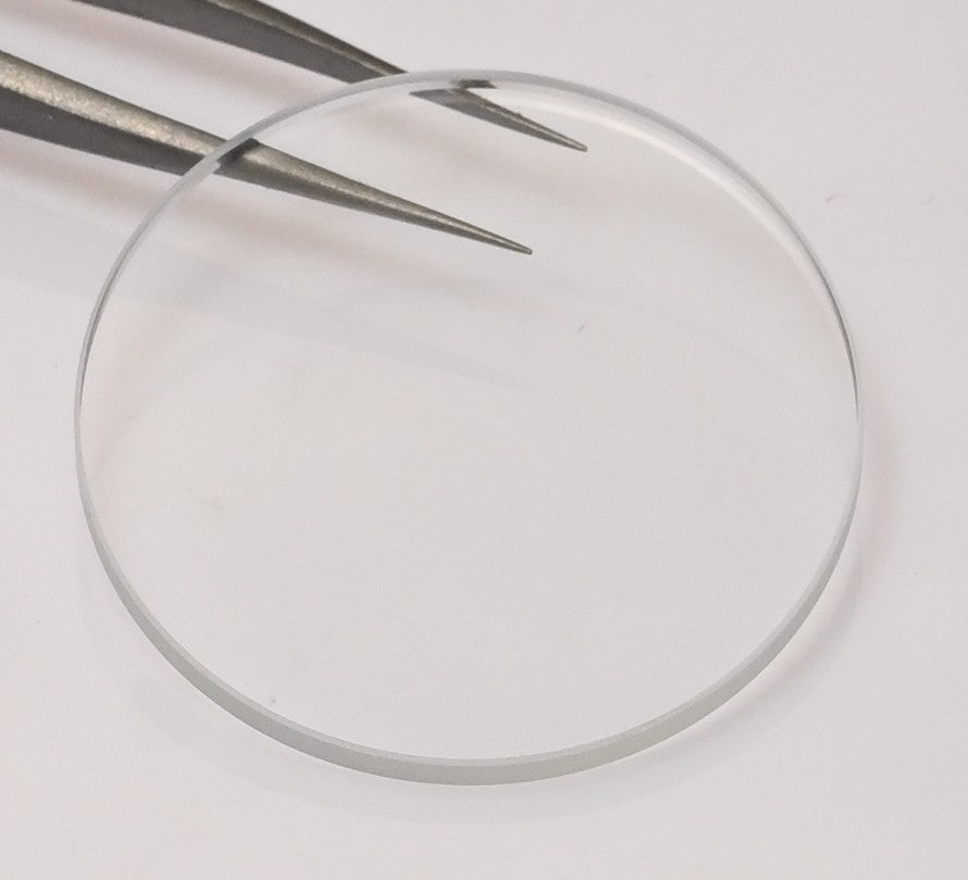 Small Diameter Watch Glass Crystal Flat Mineral 2mm Thick 17mm-24mm Replacement