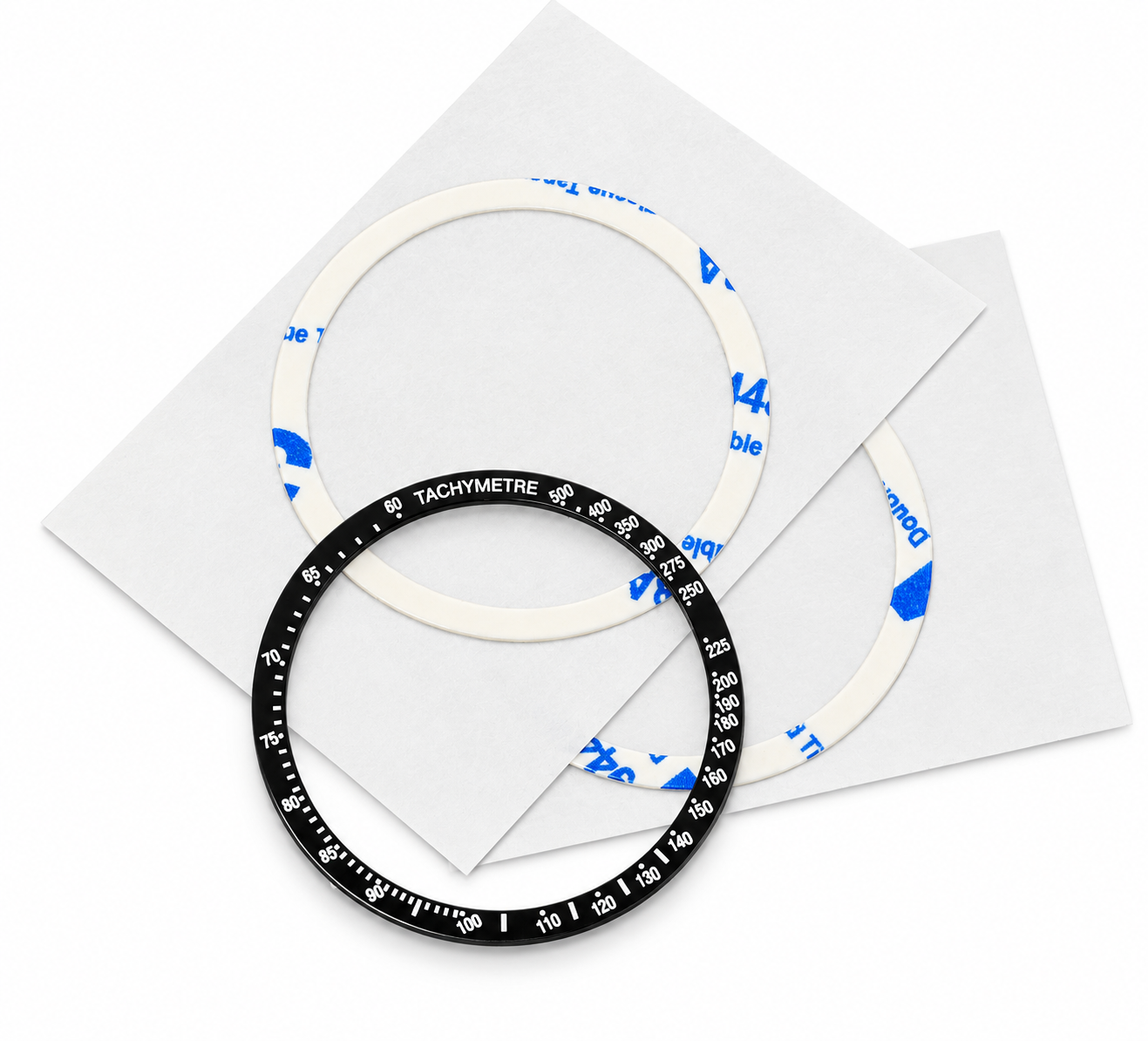 Watch Bezel Insert Adhesive Ring Double Sided Sticker 36mm-45mm Pack of 2 UK