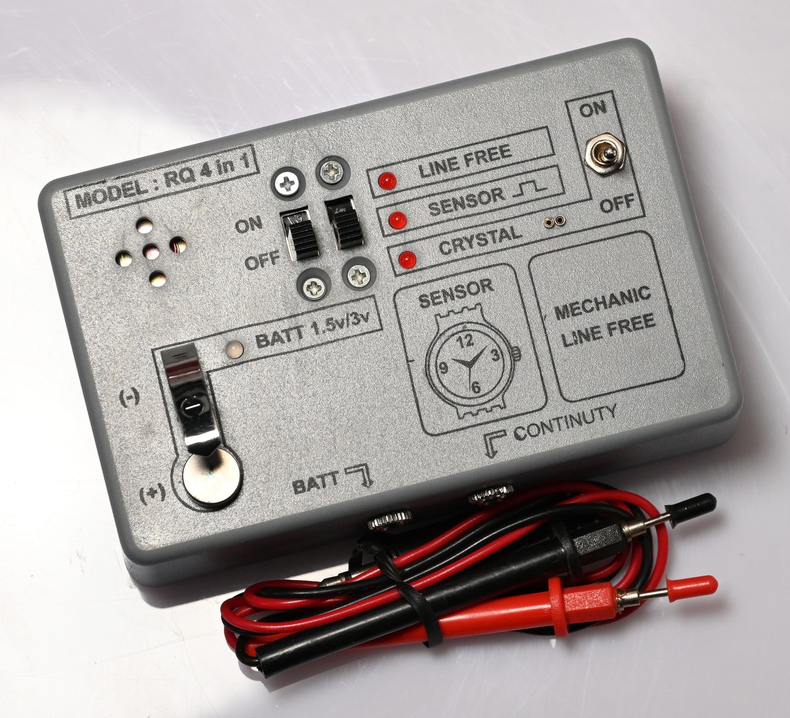 Quartz WATCH TESTER 4 in 1 line release cell test circuit/pulse watchmakers tool
