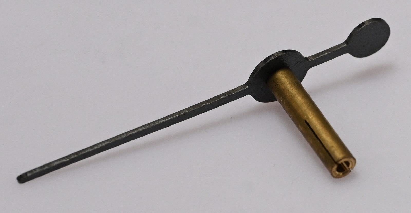 French Clock Hand Sweep Seconds Counterpoise Brass Slotted Cannon Pinion 43mm
