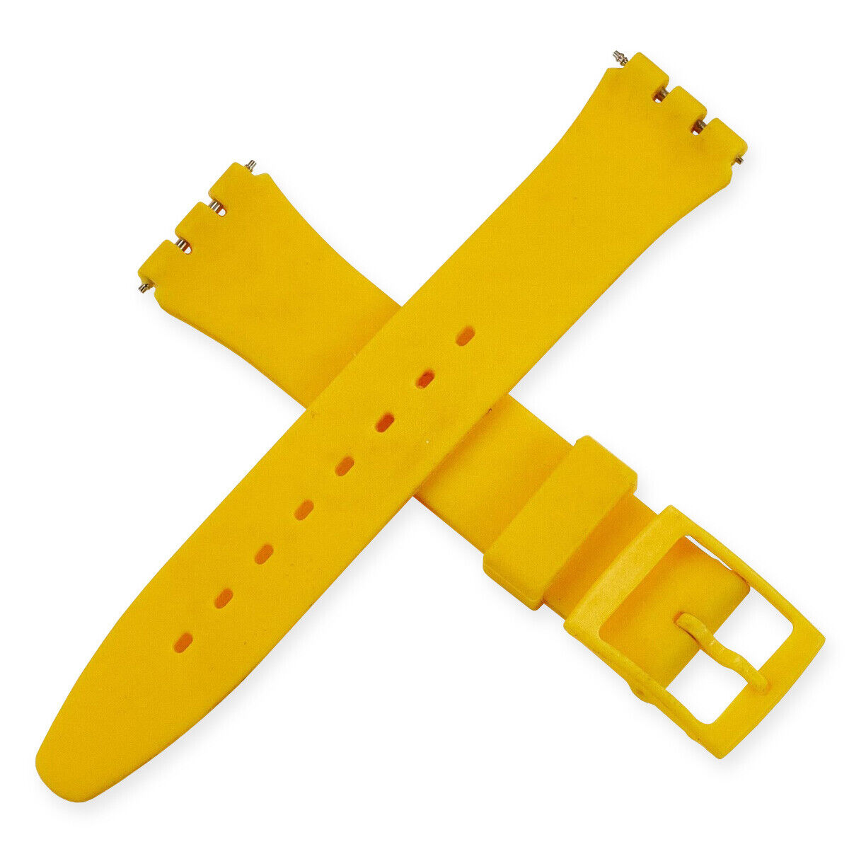 17mm Silicone Rubber Swatch Watch Strap Soft Band Replacement 18 COLOURS New