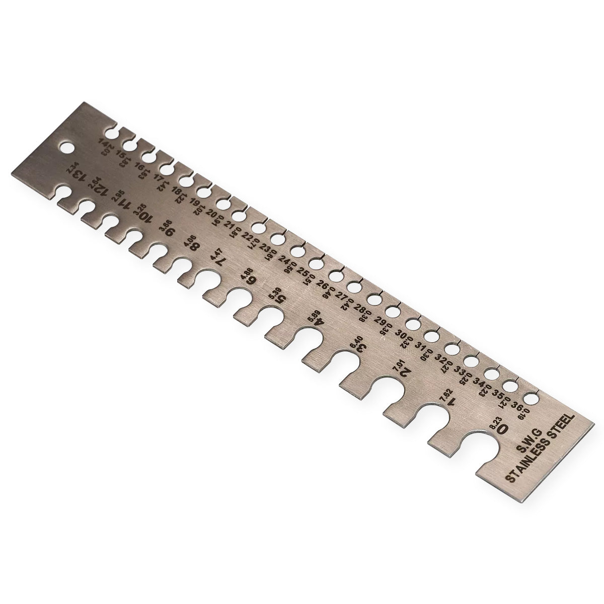 Stranded Wire Measuring Tool SWG 1-36 Steel Wire Gauge Tool - Redroosteruk