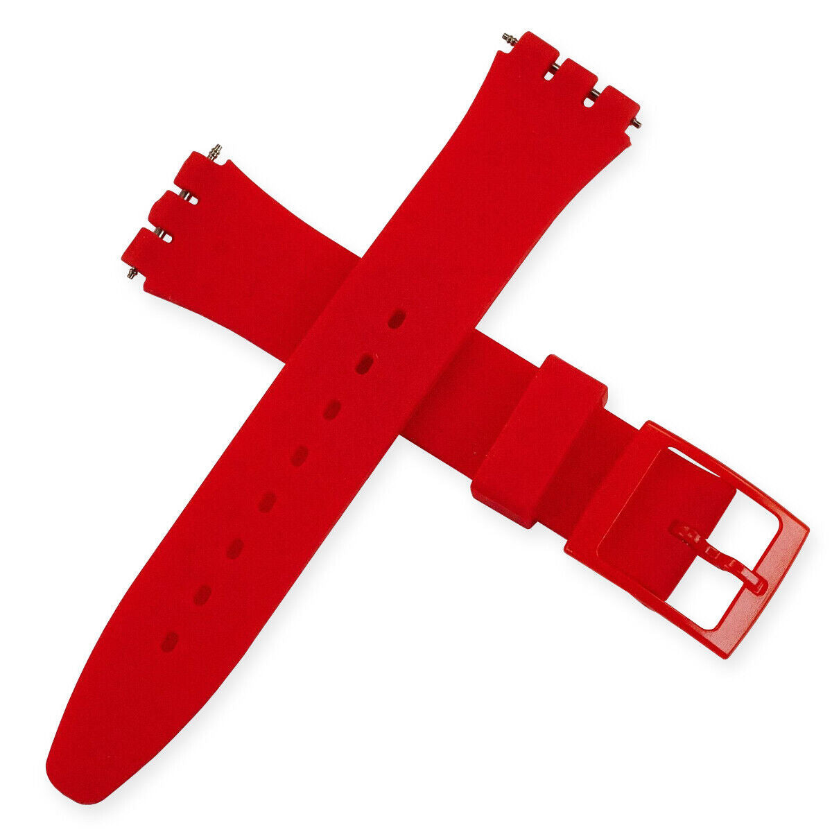 17mm Silicone Rubber Swatch Watch Strap Soft Band Replacement 18 COLOURS New