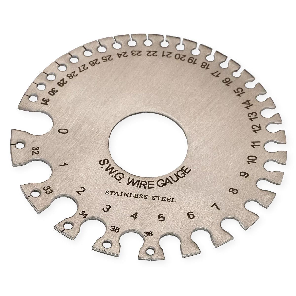 SWG Gauge Steel Round Wire Measuring Millimeters & Imperial Tool Wires Measure