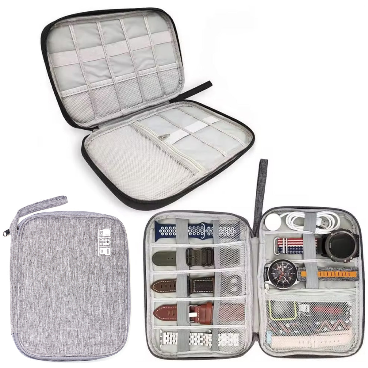 Smart Watch & Strap Storage Travel Bag Box Container Organizer Band Holder New