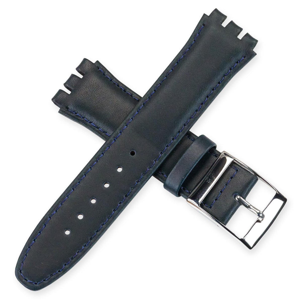 PREMIUM Leather For Swatch Watch Strap Replacement Band Padded 19mm 17mm