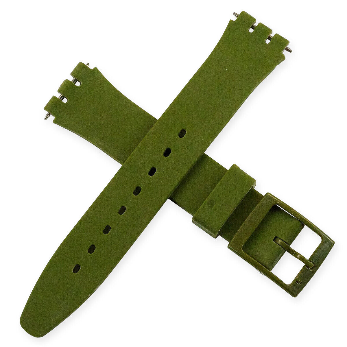 17mm Silicone Rubber Swatch Watch Strap Soft Band Replacement 18 COLOURS New