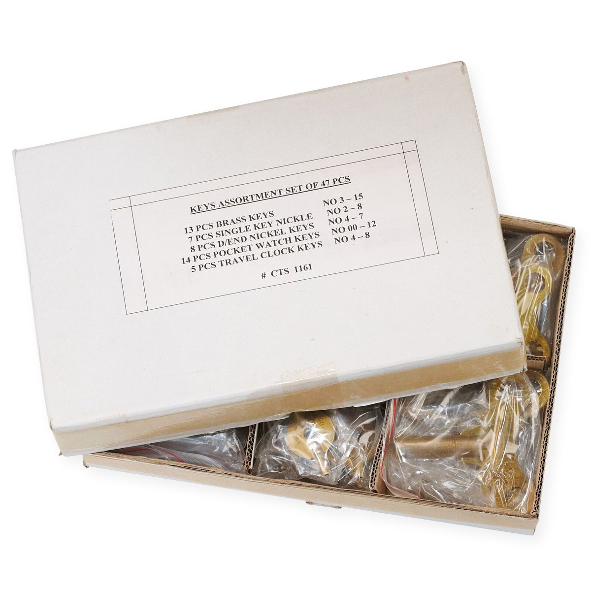 47x ALL SIZES Clock Winding Keys Kit Winder Set Mantle Longcase Grandfather