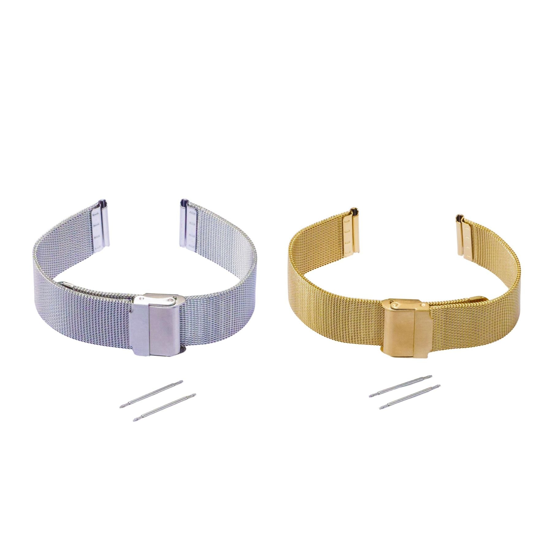 Stainless Steel Mesh Wrist Watch Strap Bracelet Band 10mm-20mm Silver Gold Metal