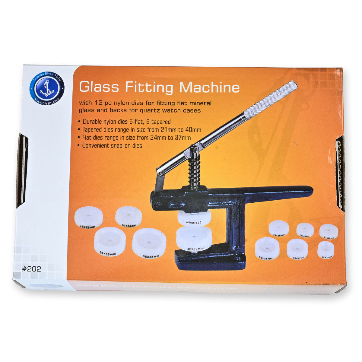 QUALITY Quartz Case Back Press Glass & Mineral Crystal Fitting Vice Watch Repair