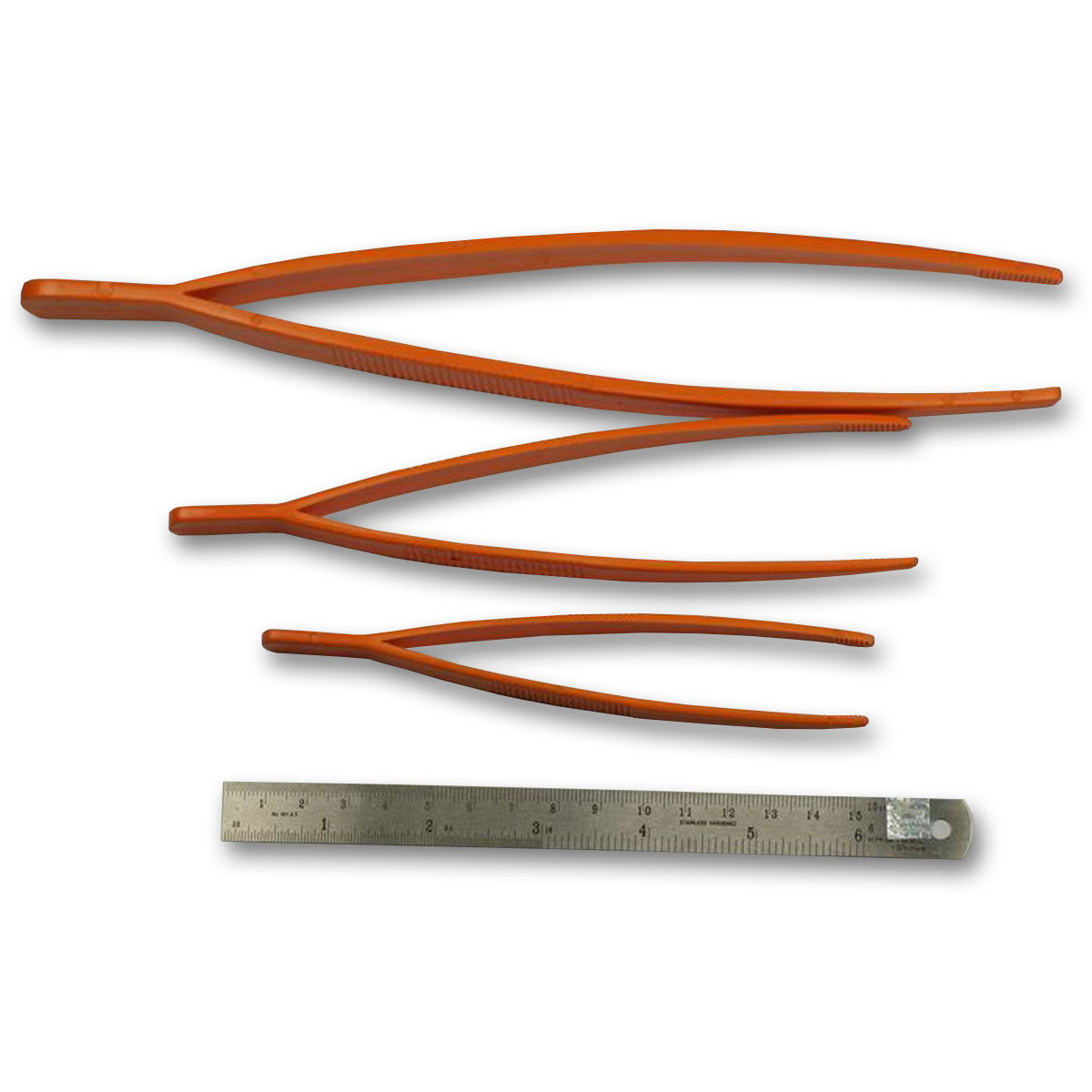 Plastic tweezers set of 3 size large non magnetic craft jewellery making beading