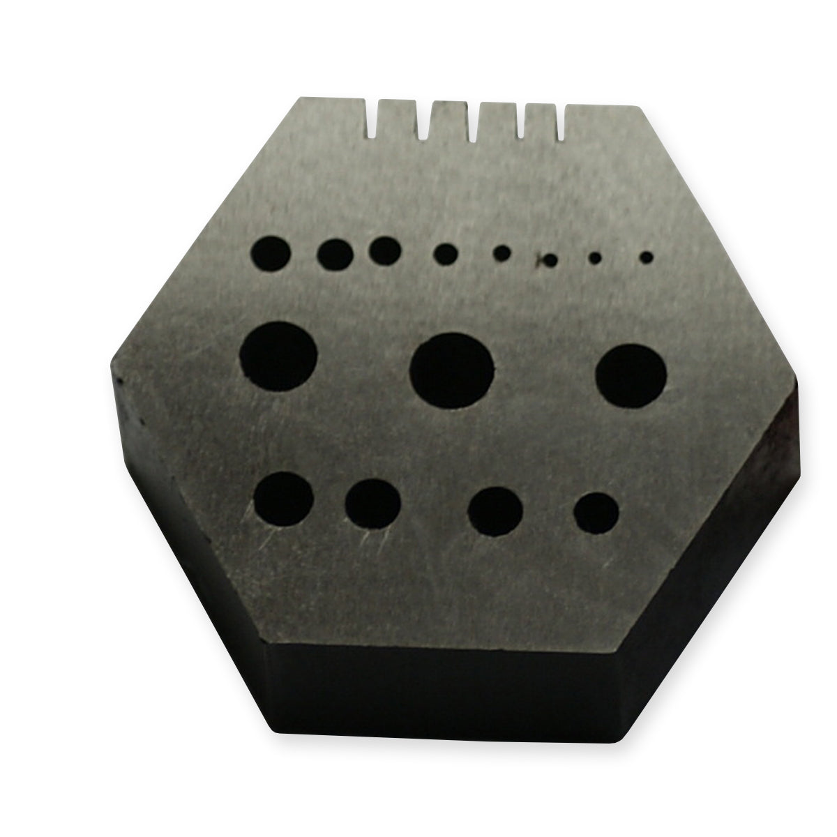 NEW Rivetting hexagonal metal stake 15 holes 5 serrations watchmakers