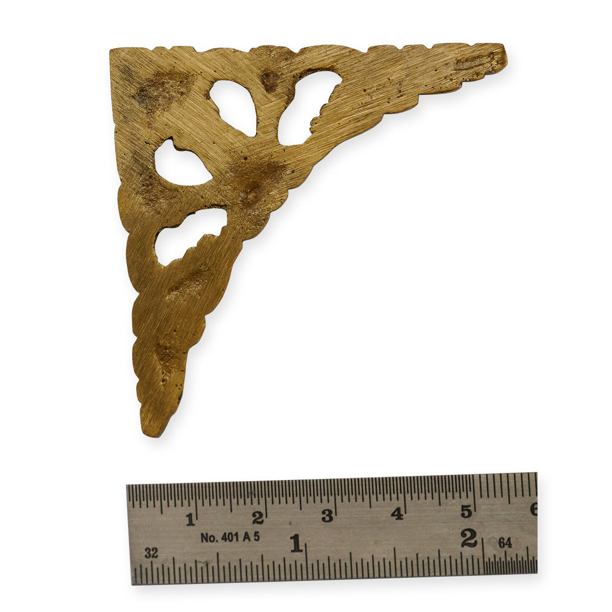 58mm Spandrel Clock Case Decor Corner Ornamental Brass Grandfather Cabinet Part