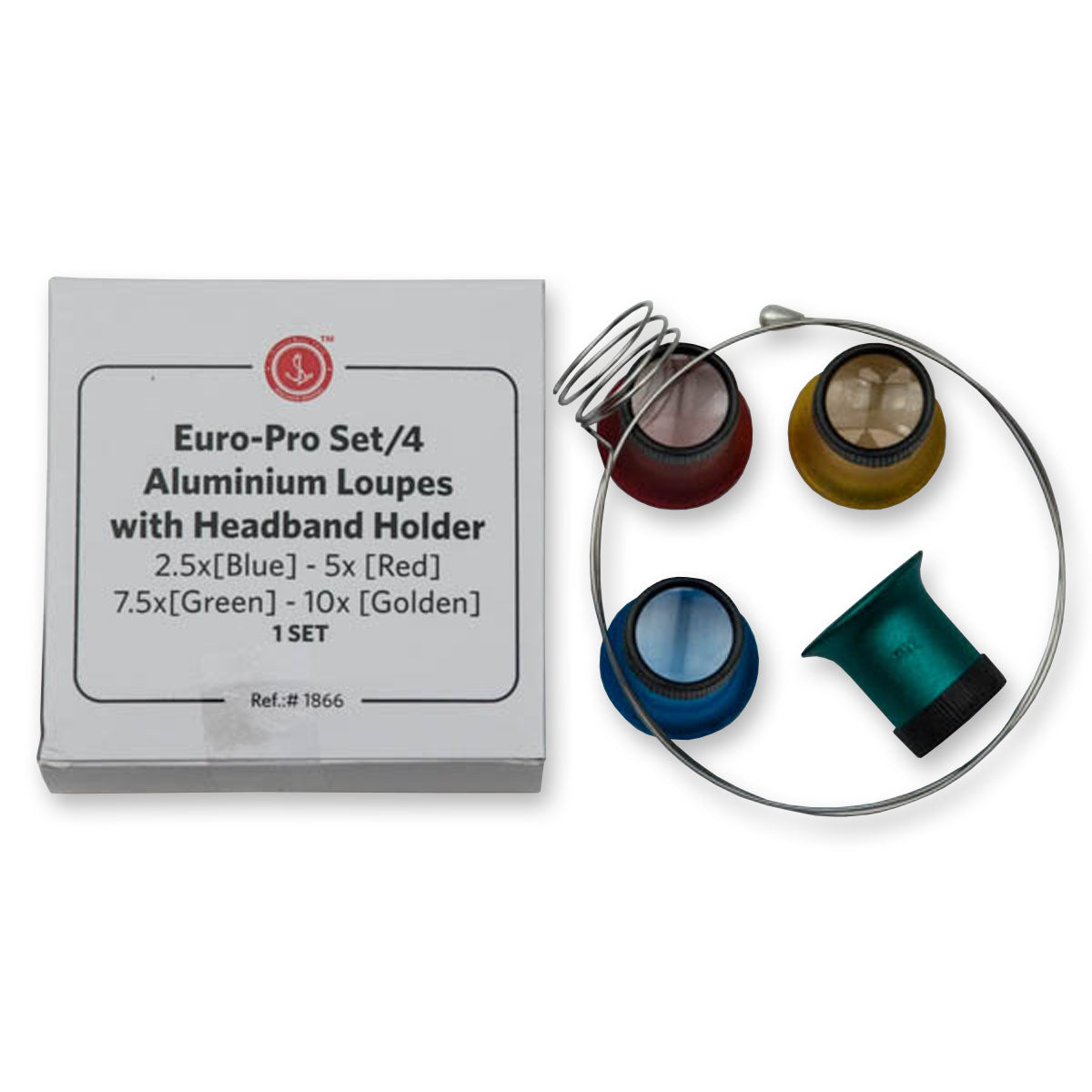 EURO PRO eyeglass loupe loupes headband magnifier watchmakers magnifying glass